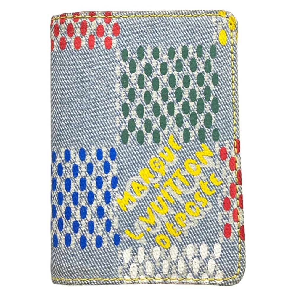 Louis Vuitton Organizer de Poshe LV Birds Damier Denim Card Case N00164